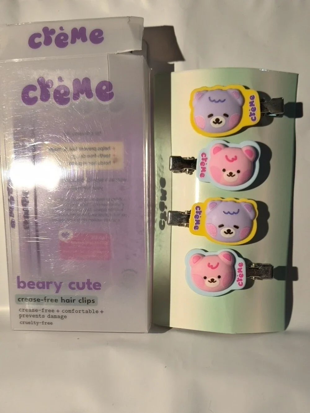The Creme Shop Beary Cute Kids Hair Clips - Set Of 4
